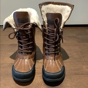 Kids UGG Butte Brown Winter Lace-Up Boots